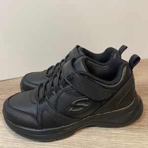 Skechers Kids Glimmer Kicks All-Black Sneakers